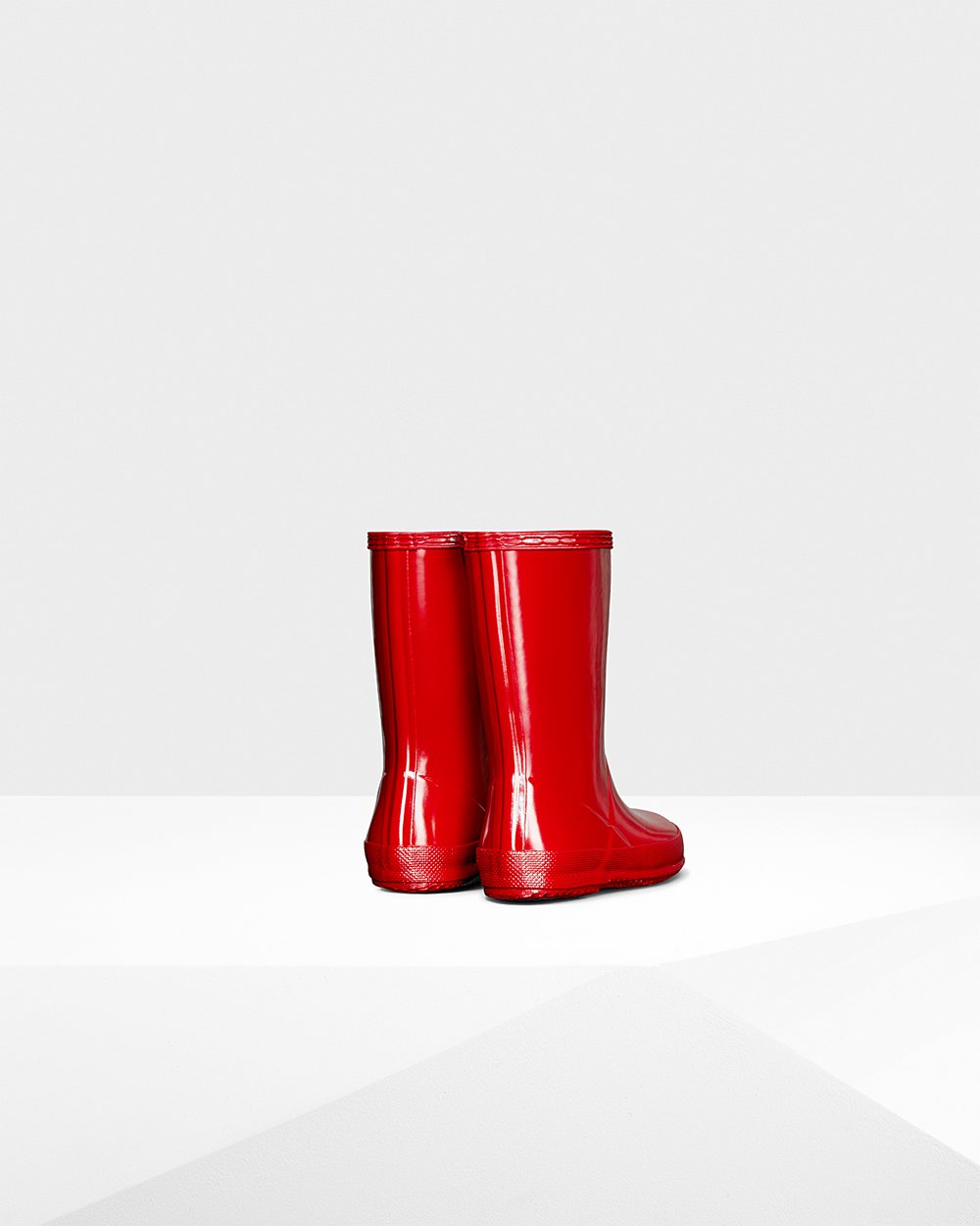 Botas de Lluvia Hunter Niños - Original First Classic Gloss - Rojos - MNGVCUP-75